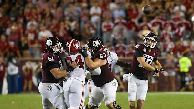 Zack Calzada Passes Versus Alabama